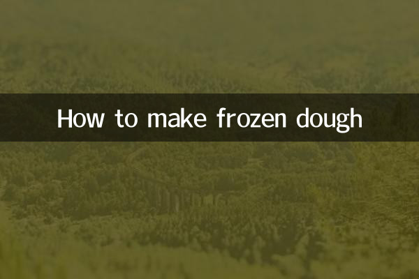 طرز تهیه خمیر یخ زده