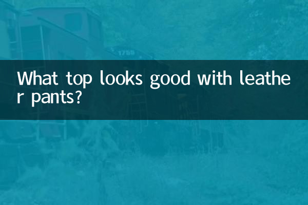 가죽바지에 어떤 상의가 잘 어울리나요?