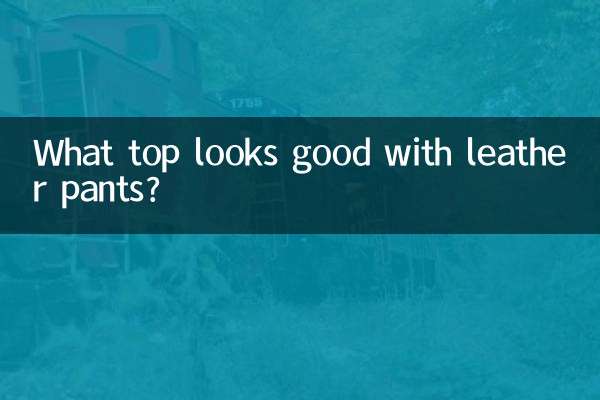가죽바지에 어떤 상의가 잘 어울리나요?