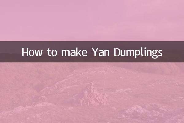 How to make Yan Dumplings