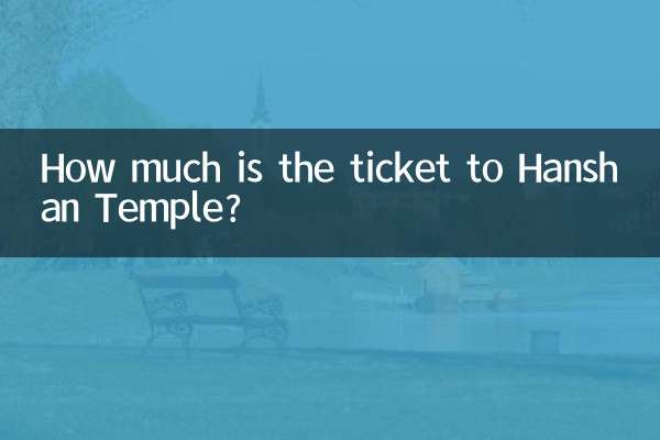 How much is the ticket to Hanshan Temple?