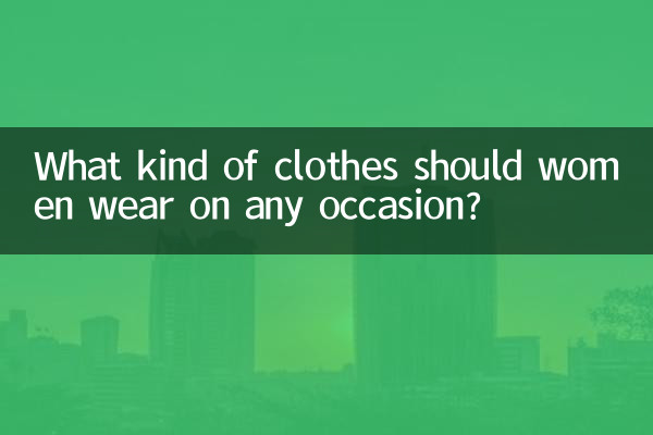 什麼場合穿什麼衣服女