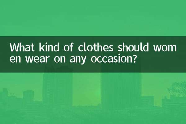 ¿Qué tipo de ropa deben usar las mujeres en cualquier ocasión?