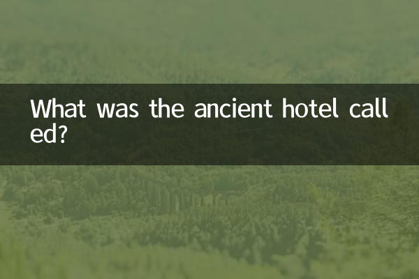 古代旅館叫什麼