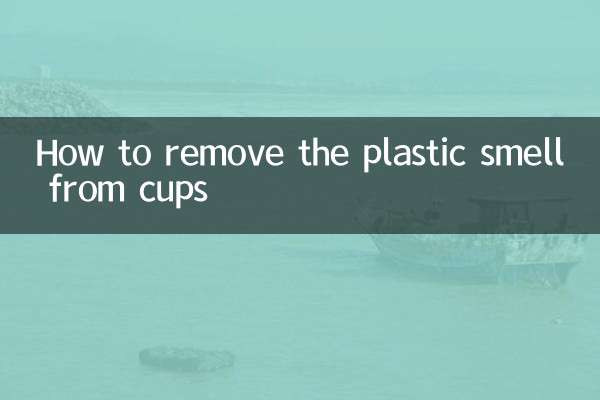 Comment éliminer l'odeur de plastique des gobelets