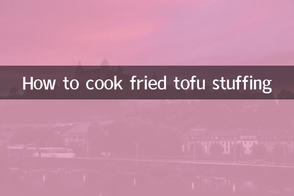 Como preparar recheio de tofu frito