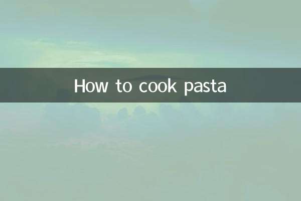 Come cucinare la pasta