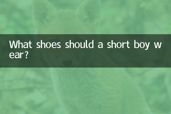 个矮男生穿什么鞋子