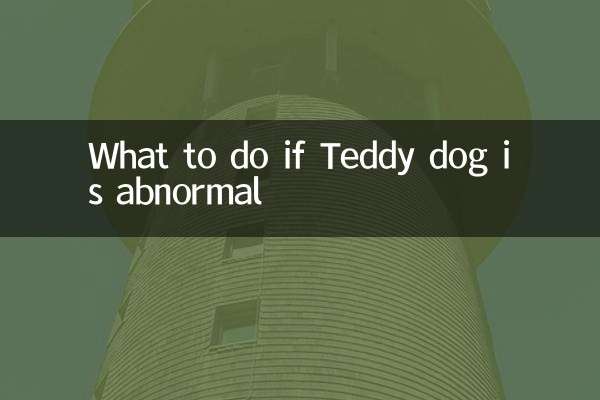 O que fazer se o cachorro Teddy estiver anormal
