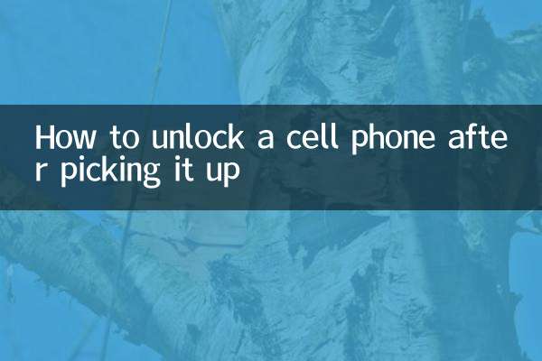 Come sbloccare un cellulare dopo averlo preso in mano