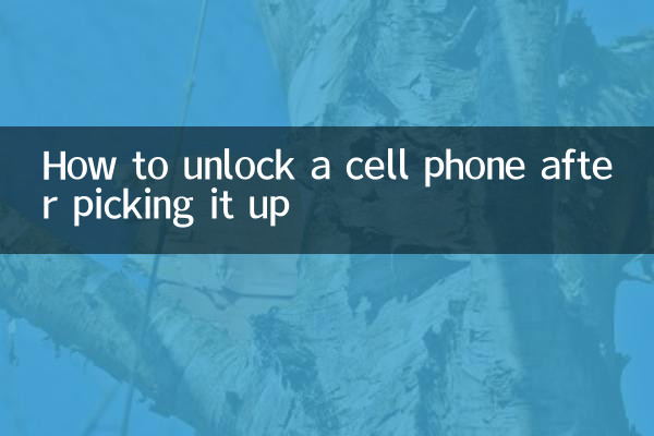 Come sbloccare un cellulare dopo averlo preso in mano