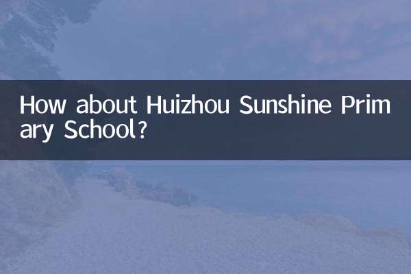 Wie wäre es mit der Huizhou Sunshine Primary School?