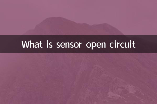What is sensor open circuit
