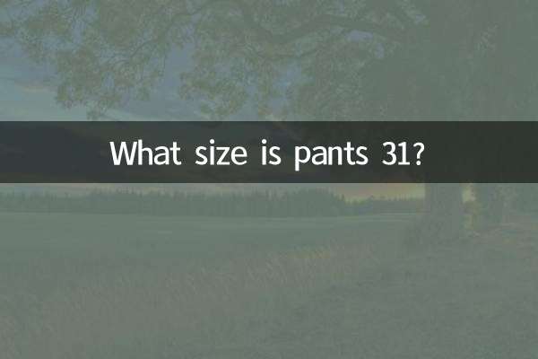 褲子31是什麼碼