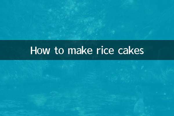 Comment faire des galettes de riz