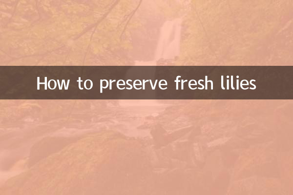 Como preservar lírios frescos