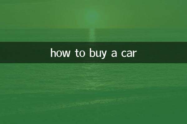 wie man ein Auto kauft