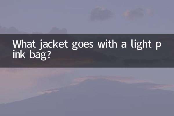 Welche Jacke passt zu einer hellrosa Tasche?