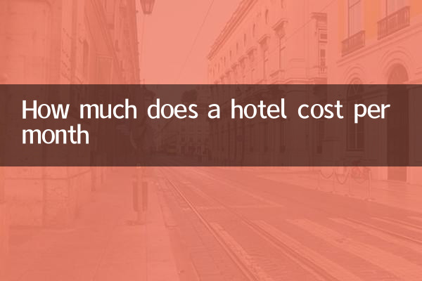 Combien coûte un hôtel par mois
