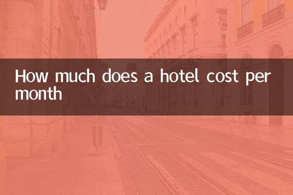 Combien coûte un hôtel par mois