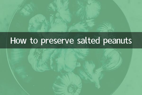 Come preservare le arachidi salate