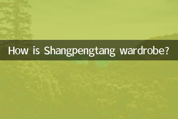 ¿Cómo es el armario Shangpengtang?