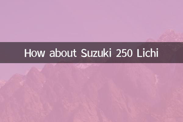 Que diriez-vous de la Suzuki 250 Lichi ?