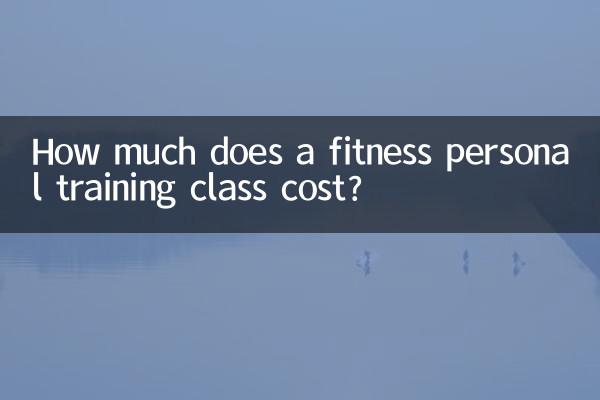 Combien coûte un cours de fitness personnel ?