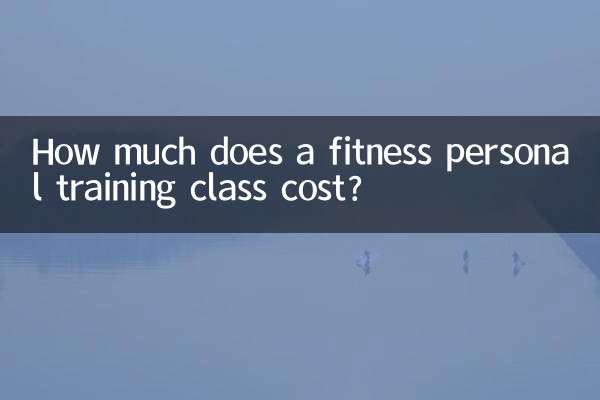 ¿Cuánto cuesta una clase de entrenamiento personal fitness?