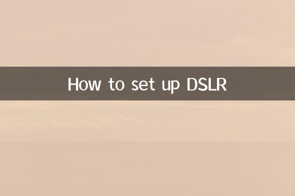 نحوه تنظیم DSLR