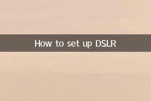 نحوه تنظیم DSLR