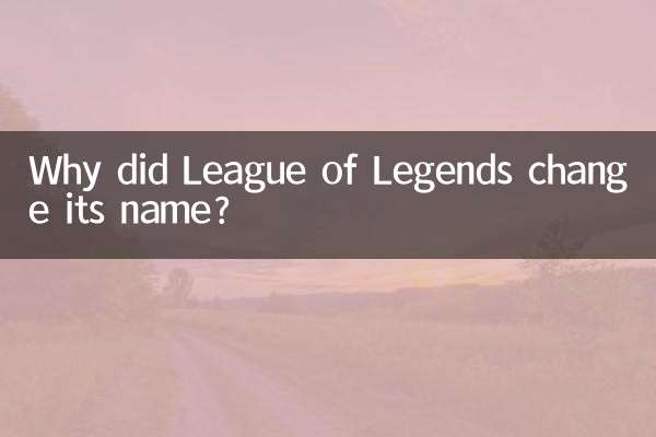 لماذا غيرت League of Legends اسمها؟