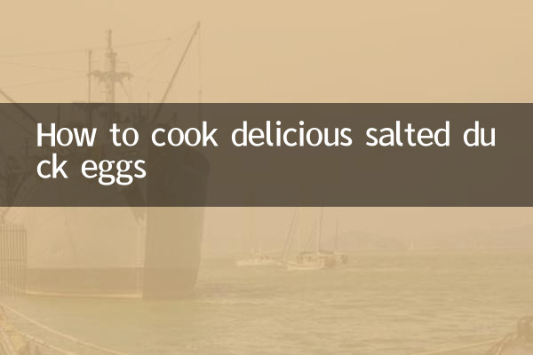 Comment cuisiner de délicieux œufs de canard salés