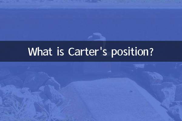 Qual è la posizione di Carter?