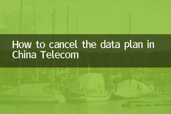 China Telecom에서 데이터 요금제를 취소하는 방법