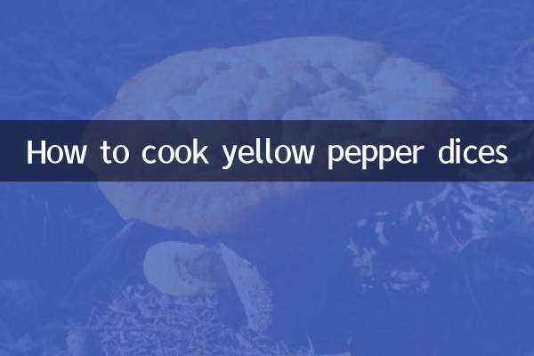 How to cook yellow pepper dices