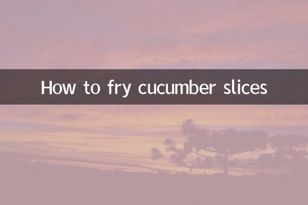 Come friggere le fette di cetriolo