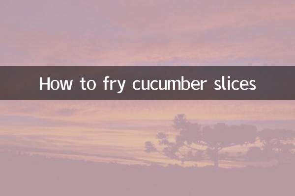 Come friggere le fette di cetriolo