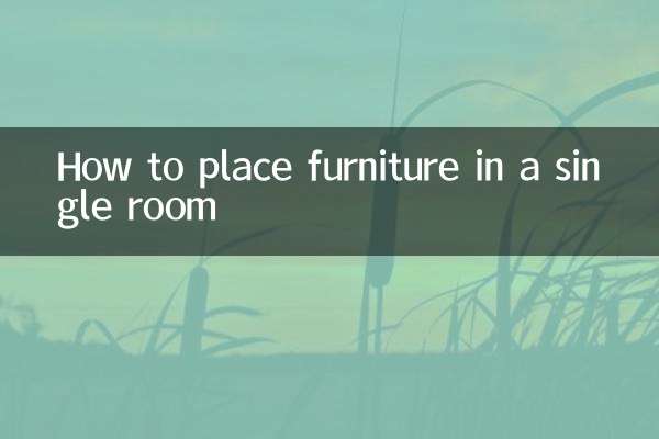 单房怎么摆放家具