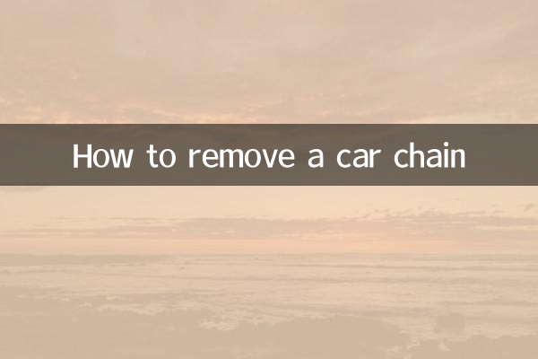 How to remove a car chain