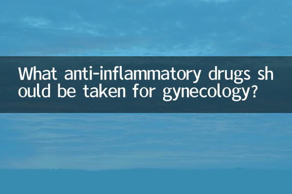 Quais antiinflamatórios devem ser tomados em ginecologia?