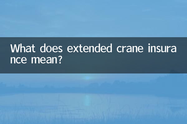 विस्तारित क्रेन बीमा का क्या अर्थ है?