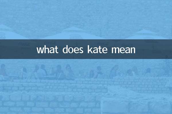 kate意思是什么