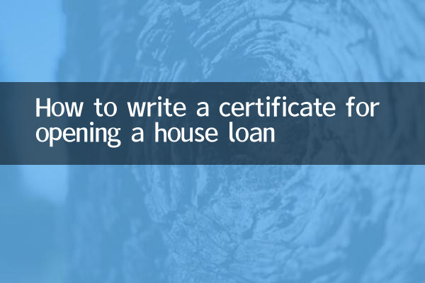 Como redigir um certificado para abertura de um empréstimo à habitação