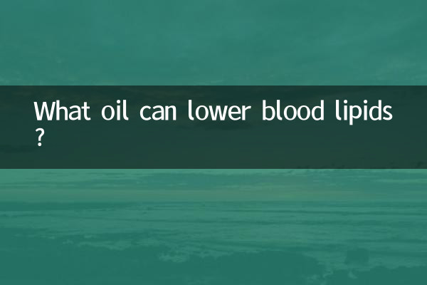 ¿Qué aceite puede reducir los lípidos en sangre?