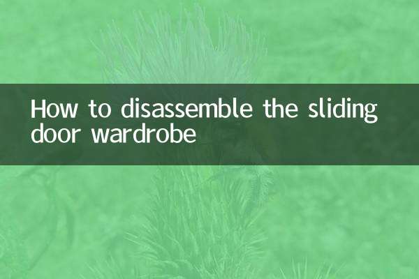 Como desmontar o guarda-roupa com porta de correr
