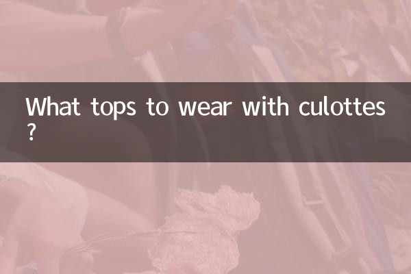 Welche Oberteile trägt man zu Culottes?