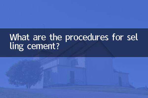 Quelles sont les démarches pour vendre du ciment ?