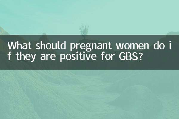 ¿Qué deben hacer las mujeres embarazadas si dan positivo en GBS?