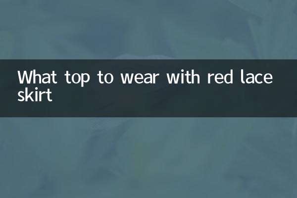 Quel haut porter avec une jupe en dentelle rouge